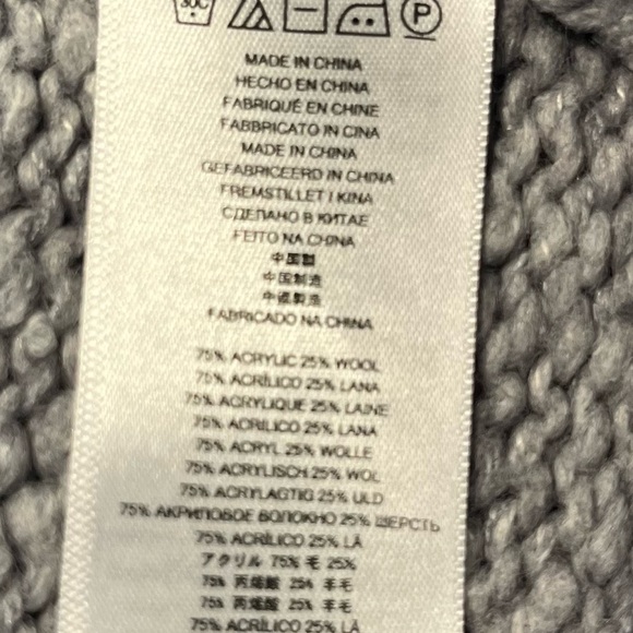 Michael Kors L/XL Gray Cape Poncho - Picture 8 of 9